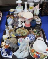 Assorted decorative ceramics and ornaments including Border Fine Arts etc Condition Report:No