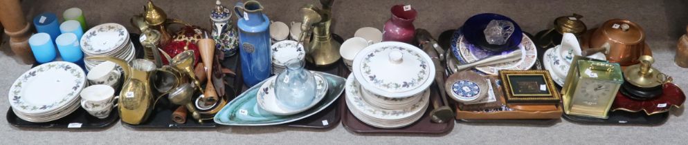 Assorted decorative ceramics, glass and brassware Condition Report:No condition report available.