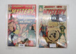 JOURNEY INTO MYSTERY #94 (Marvel 1963) 9d, and 100, bagged and boarded (2) Condition Report: