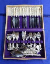 A canteen of stainless steel 'Louis' cutlery, in the Rococo style (incomplete) Condition Report: