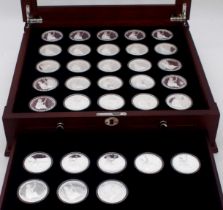 History of Britain Silver Bullion Collection, part set with 33 coins Condition Report:Available upon