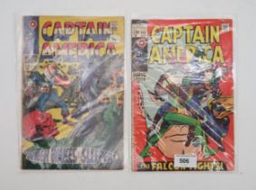 CAPTAIN AMERICA #101 (Marvel 1968) 12¢, #118, 15¢, bagged (2) Condition Report:Available upon