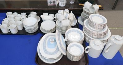 A Royal Doulton Counterpoint dinner service together with a Thomas porcelain part tea and coffee