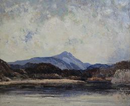 JOHN GEORGE MATHIESON Scottish landscape, signed, oil on canvas, 46 x 56cm Condition Report: