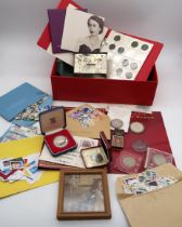 A coin collection with Victorian examples, commemorative issues Elizabeth II crowns, Churchill