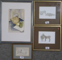 A LOT COMPRISING VARIOUS WATERCOLOURS AND DRAWINGS (10) Condition Report:Available upon request