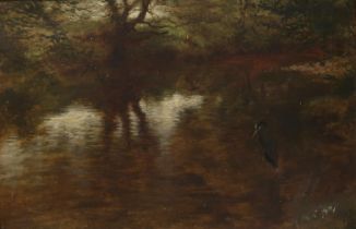 JOSEPH FARQUHARSON RA (SCOTTISH 1846-1935) A QUIET POOL Oil on canvas, signed and inscribed to