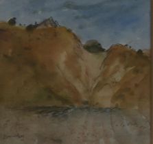 DAVID DONALDSON RSA RP LLD (SCOTTISH 1916-1996)  HILLSIDE  Watercolour, signed lower left, 16.5 x