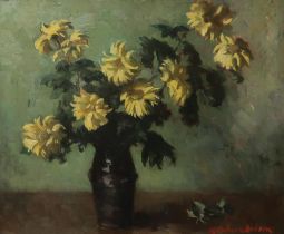 HENRY RAEBURN DOBSON RCanA (SCOTTISH 1901-1985) DAISIES  Oil on canvas, signed lower right, 50 x