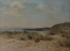 JOSEPH HENDERSON RSW (SCOTTISH 1832-1908) AMONG THE BENTS (PROBABLY AYRSHIRE) Oil on canvas,