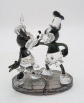 TWO SWAROVSKI CRYSTAL WALT DISNEY ANNUAL EDITION 2013 FIGURES OF MICKEY AND MINNIE MOUSE entitled