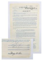 ROY ORBISON: A SIGNED RECORD CONTRACT Dated February 20th 1967, between Roy Orbison and Bill Dees