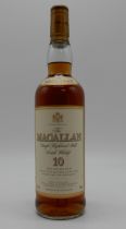 THE MACALLAN SINGLE HIGHLAND MALT SCOTCH WHISKY 10 YEARS OLD 40% vol 700ml, exclusively matured in