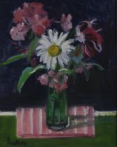 DELNY GOALEN (SCOTTISH 1932-2023)  GARDEN POSY  Oil on canvas, signed lower left, 28.5 x 22.5cm (