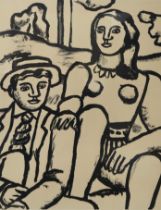 AFTER FERNAND LEGER (FRENCH 1881-1955) SEATED FIGURES Lithograph, bearing studio stamp, numbered