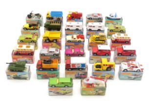 A COLLECTION OF BOXED LESNEY MATCHBOX SUPERFAST 1-75 SERIES MODEL VEHICLES Comprising, 50 Harley