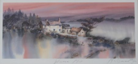 GILLIAN MCDONALD (SCOTTISH CONTEMPORARY)  WINTER MIST  Print multiple, signed lower right,