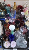 A collection of assorted glass including Stuart, Caithness Art Nouveau, art glass etc Condition