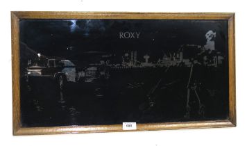 An original Roxy Music promotional mirror, featuring cover artwork from For Your Pleasure, measuring