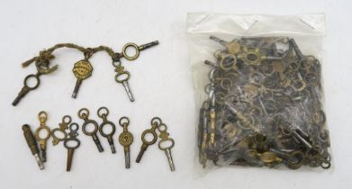 A large collection of watch winding keys Condition Report:Available upon request