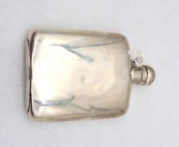 A George VI silver hip flask, by James Deakin & Sons, Sheffield 1944, of typical form, with cork-