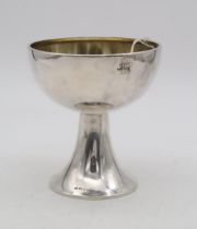 A Swedish silver chalice, Stockholm, possibly by Karefelt H, of simplistic form, with a spreading