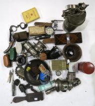 Mixed collectables, comprising a Sparklet Siphon Charger, Acme Tie-Q press, a small coopered bowl,