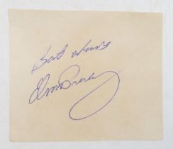 Elvis Presley: an autograph, signed "Best Wishes, Elvis Presley" in blue ink on paper, measuring