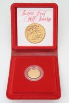 ELIZABETH II 1/2 sovereign coin 1980 Obverse; second crowned portrait of HM Queen Elizabeth II