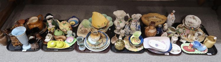 A collection of decorative ceramics and glass including Carlton Ware etc Condition Report:No