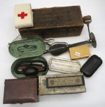 Medical instruments, to include Morton's Opthalmoscope manufactured by Curry & Paxton, London,