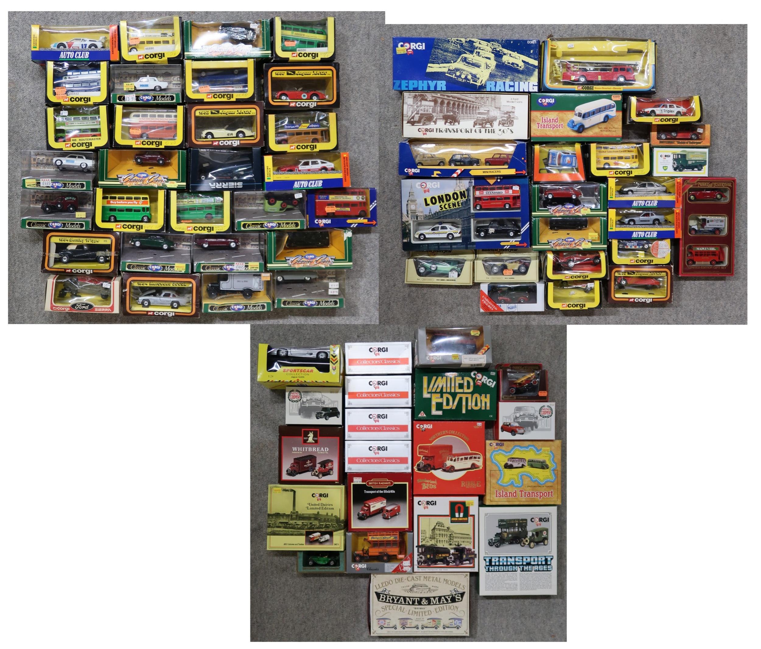 A large quantity of assorted boxed Corgi die-cast vehicles, to include the Collector's Classics