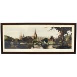 Carriage print LICHFIELD STAFFORDSHIRE by Claude Buckle from the Midland Region A Series. In an