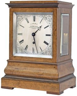 London & North Western Railway Walnut Bracket railway clock. The large chain driven English fusee