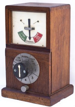 Great Western Railway mahogany cased 1947 Single Line Permissive Sending Block Instrument. In