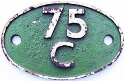 Shedplate 75C Norwood Junction 1950-January 1964 to steam, small allocation of diesel shunters until