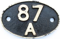 Shedplate 87A Neath 1949-June 1965. This ex GWR shed was home to 60 locos during the 1950s. In its