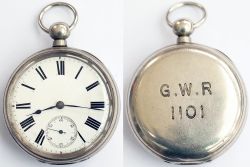Great Western Railway pre grouping nickel cased pocket watch with a English lever movement fully
