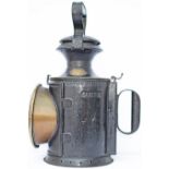 Cambrian Railway 3 Aspect handlamp stamped on the side RHAYADER GANGER and CAM RYS brass plated on