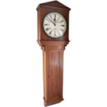 London Brighton and South Coast Railway 18 inch dial Teak cased regulator railway clock. Supplied to