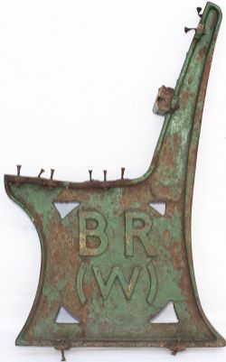 British Railways Western Region cast iron seat ends x3. All have BR(W) cast into each end and are