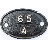 Shedplate 65A Eastfield 1948-November 1966 for steam. This ex NBR shed housed a star studded