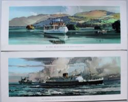 Carriage Prints, a loose pair comprising: M.V. Swan British Railways Lake Windermere Service from
