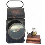 GWR Road Vehicle Lamp by Blaydon 1940. Stamped GWR on front dome complete with burner and