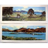 BR(Sc) Carriage Prints, a loose pair comprising: Ettrick Bay, Island of Bute and Kyles of Bute,