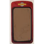 Fibre glass Midland Red Roadside Timetable Case with clear plastic front. Measures 36in x 18.5in