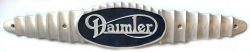 Bus Radiator emblem DAIMLER, cast aluminium as fitted to single decker Daimler ROADLINER and