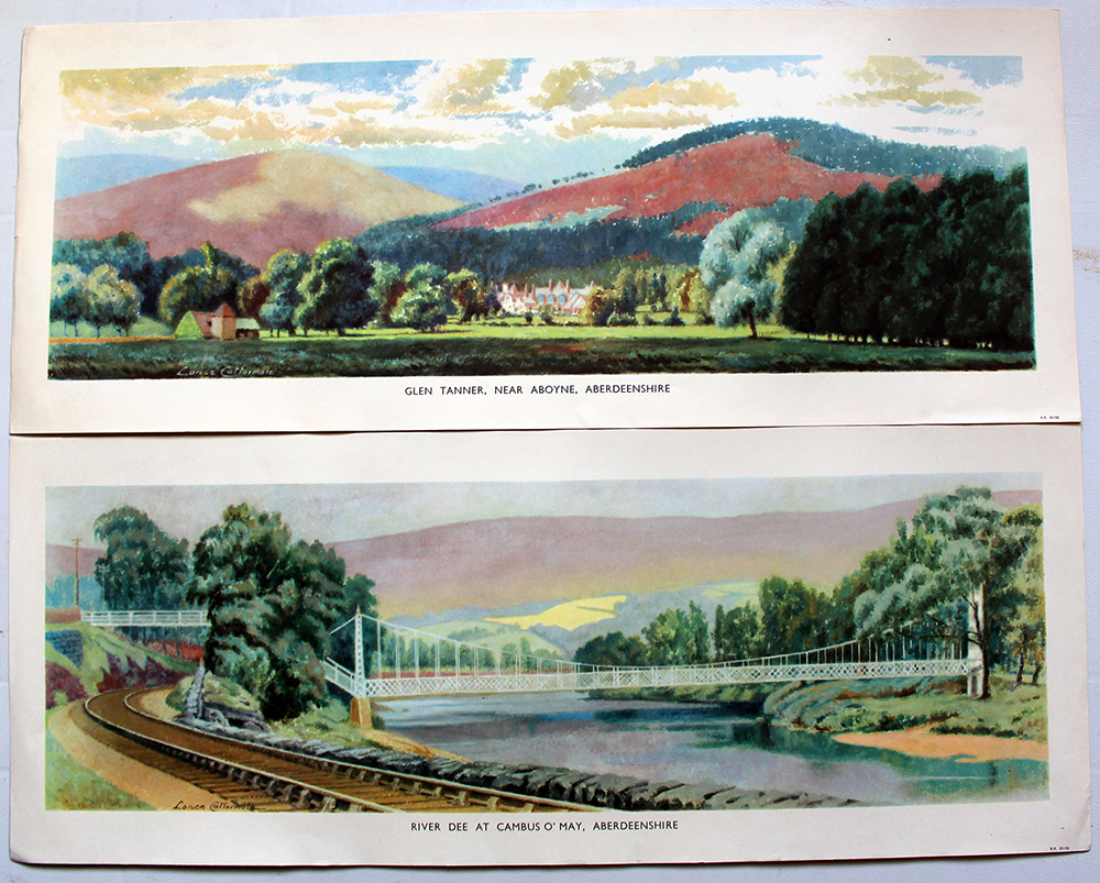 BR(Sc) Carriage Prints, a loose pair comprising: Glen Tanner, Near Aboyne, Aberdeenshire and River