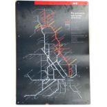 GNER melamine Map showing the principal rail routes of Britain with GNER routes highlighted in