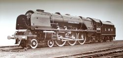 Official Works Photograph of LMS 6256 SIR WILLIAM A STANIER FRS signed lower right by H G Ivatt with